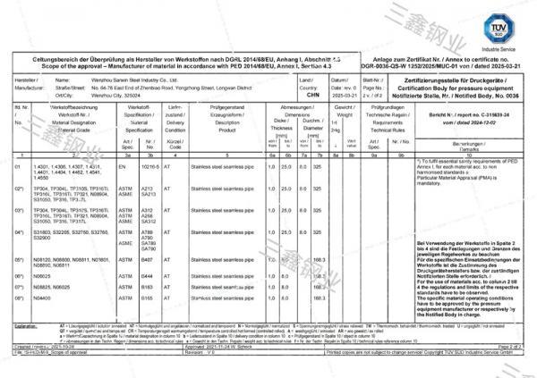溫州市三鑫鋼業(yè)有限公司,歐盟壓力管道PED 4.3認(rèn)證